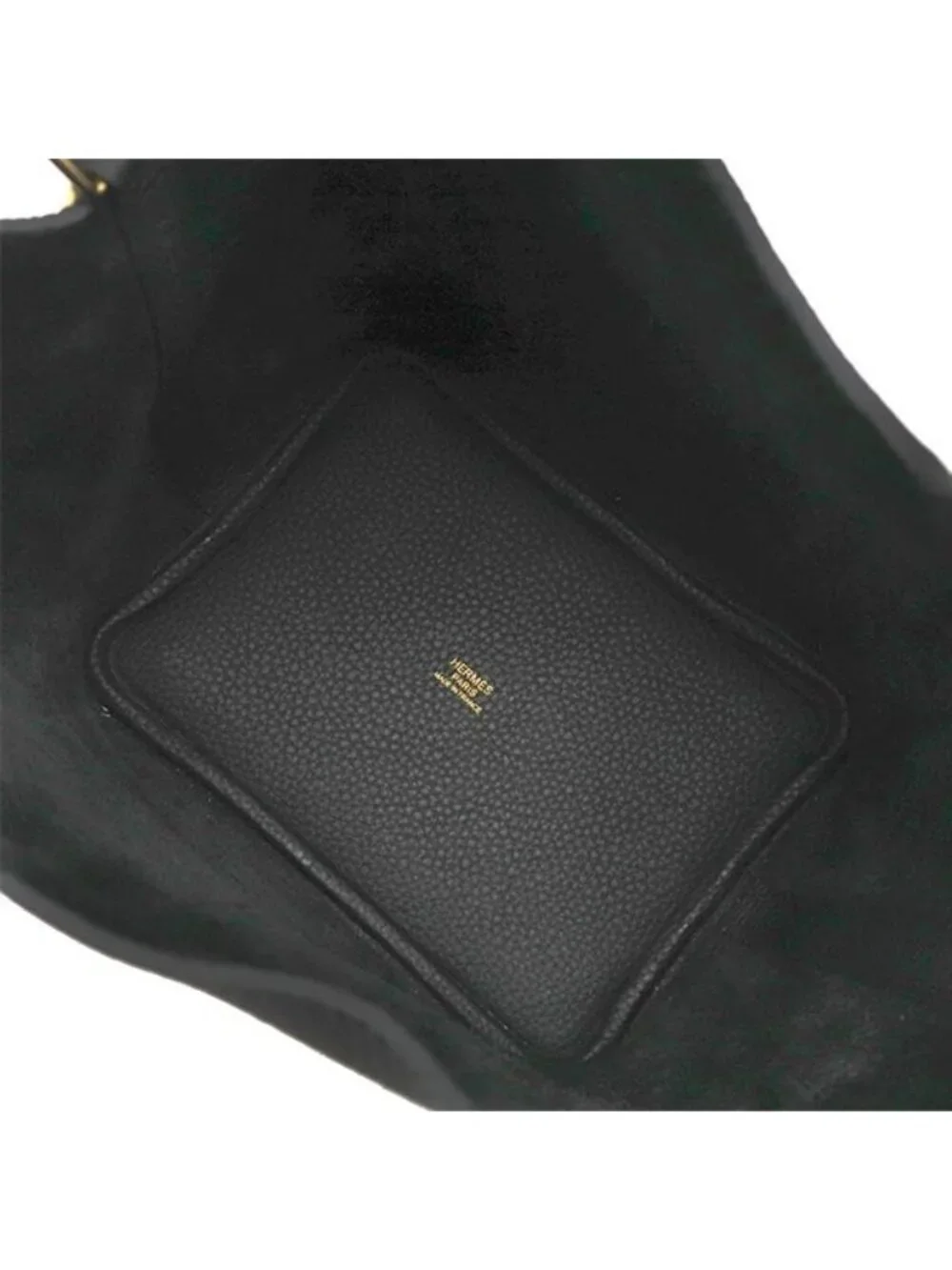 Hermes Handbag Picotin Lock 18 PM Taurillon Clemence Black Gold